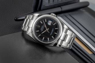 Thumbnail von Rolex Datejust 36 Black Dial Edelstahl Automatik Herrenuhr Ref. 116200 G-Serie