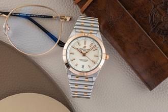 Thumbnail von Breitling Chronomat 36 Stahl / Gold Automatik Herrenuhr Ref. U10380 B&P