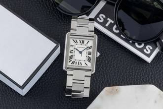 Thumbnail von Cartier Tank Solo stainless steel men's watch sapphire glass Ref. W5200014 3169