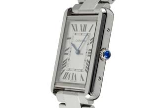 Thumbnail von Cartier Tank Solo stainless steel men's watch sapphire glass Ref. W5200014 3169