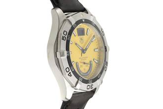Thumbnail von TAG Heuer Aquaracer 300M Grand Date Stahl Quarz Yellow Dial Ref. WAF1012.FT8010