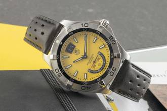 Thumbnail von TAG Heuer Aquaracer 300M Grand Date Stahl Quarz Yellow Dial Ref. WAF1012.FT8010
