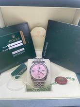 Thumbnail von Rolex Datejust 36 PINK FLORAL (DIAL) FULL SET - BOX+PAPERS Top Condition year:2013 Jubilee