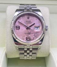  Rolex Datejust 36 PINK FLORAL (DIAL) FULL SET - BOX+PAPERS Top Condition year:2013 Jubilee 