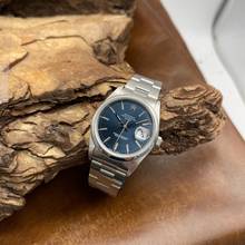 Thumbnail von Rolex Oyster Perpetual Date 34 Stahl - blaues Tritium-Blatt - Ref. 15200