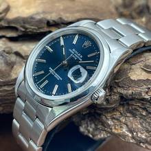 Thumbnail von Rolex Oyster Perpetual Date 34 Stahl - blaues Tritium-Blatt - Ref. 15200
