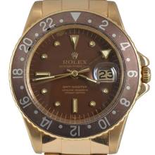 Thumbnail von Rolex GMT-Master 1675 Concorde Chocolate Enamel dial yellow gold 18KT 1968