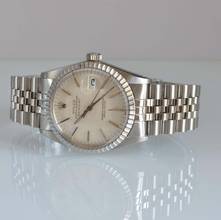 Thumbnail von Rolex Datejust 36 16030 Linen silver dial Full Set TOP Condition 1983