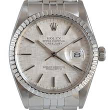 Thumbnail von Rolex Datejust 36 16030 Linen silver dial Full Set TOP Condition 1983