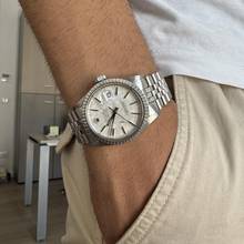 Thumbnail von Rolex Datejust 36 16030 Linen silver dial Full Set TOP Condition 1983