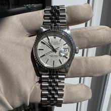 Thumbnail von Rolex Datejust 36 16030 Linen silver dial Full Set TOP Condition 1983