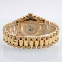 Thumbnail von Rolex Day-Date 18038 President Soleil blue dial gold 18KT Full Set TOP Condition