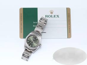 Thumbnail von Rolex Oyster Perpetual 26mm 176200 2018 Edelstahl Automatik Stahl Stainless Steel Oyster-band Chronometer Green Dial