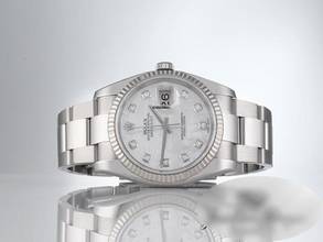 Thumbnail von Rolex Datejust 36 116234 Stahl Weissgold 750 Diamanten Perlmutt Automatik Stainless Steel 18kt White Gold Oyster-band Chronometer