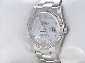 Thumbnail von Rolex Datejust 36 116234 Stahl Weissgold 750 Diamanten Perlmutt Automatik Stainless Steel 18kt White Gold Oyster-band Chronometer