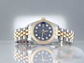 Thumbnail von Rolex Lady-Datejust 179173 2016 Stahl Gelbgold 750 Diamanten Automatik Gold Stainless Steel 18kt Yellow Gold Jubilé-band Chronometer Oyster Blue Dial