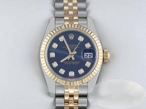 Thumbnail von Rolex Lady-Datejust 179173 2016 Stahl Gelbgold 750 Diamanten Automatik Gold Stainless Steel 18kt Yellow Gold Jubilé-band Chronometer Oyster Blue Dial