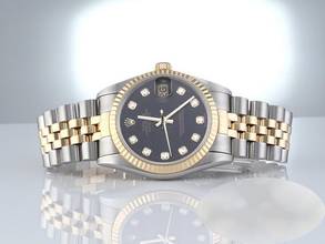 Thumbnail von Rolex Datejust 31 Medium Stahl Gelbgold 750 1996 Diamanten Automatik Gold Stahl Stainless Steel 18kt Yellow Gold Jubilé-band Chronometer Oyster Black Dial