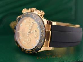 Thumbnail von Rolex Daytona Cosmograph Daytona 116518ln New 2019 - Diamonds Dial Full Set