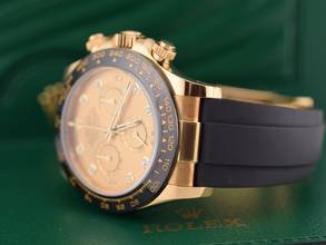 Thumbnail von Rolex Daytona Cosmograph Daytona 116518ln New 2019 - Diamonds Dial Full Set