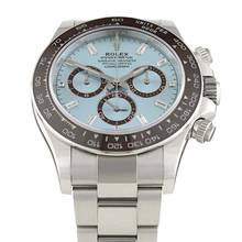  Rolex Daytona Ice Blue Baguette Dial Platinum Ref.126506 