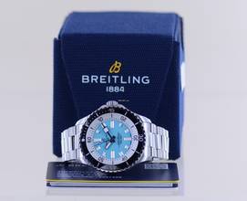 Thumbnail von Breitling Superocean 44mm Automatic Stahl Türkis Dial Diver Ceramic bezel Top B+P