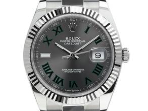  Rolex Datejust 36 Wimbledon Ref.126234 Bj.2021 Full Set wie Neu Datejust Wimbledon Stahl 18kt Weißgold 