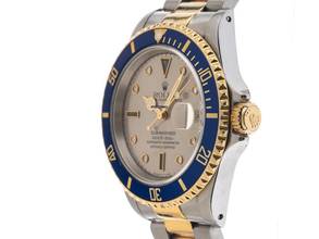 Thumbnail von Rolex Submariner Date Sultan Ref.16613 1991 Full Set LC 100 Original Vintage Unpoliert Submariner Date Sultan Diamanten Saphire