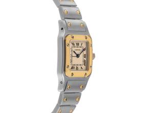 Thumbnail von Cartier Santos Galbée Lady PM Ref.1567 Bj.1999 Full original Vintage Unpoliert Santos Galbee Lady PM kleines Modell