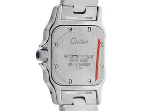 Thumbnail von Cartier Santos Galbée Lady PM Ref.1567 Bj.1999 Full original Vintage Unpoliert Santos Galbee Lady PM kleines Modell