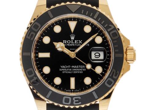  Rolex Yacht-Master Ref.226658 2025 Full Set Ungetragen Yacht-Master 18kt Gelbgold 171g Kautschuk Faltschließe 