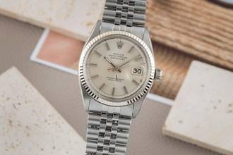  Rolex Datejust 36 Stahl / Weissgold Automatik Herrenuhr Ref. 1601 Papiere 1971 