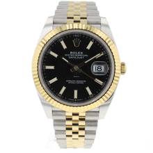  Rolex Datejust 41 Steel Gold Jubilee Black Dial 