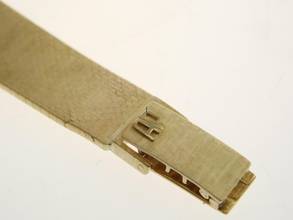 Thumbnail von Audemars Piguet 18-karat yellow gold with original diamond setting and green dial. Rarity Lady Cocktail watch in original condition, manual winding.