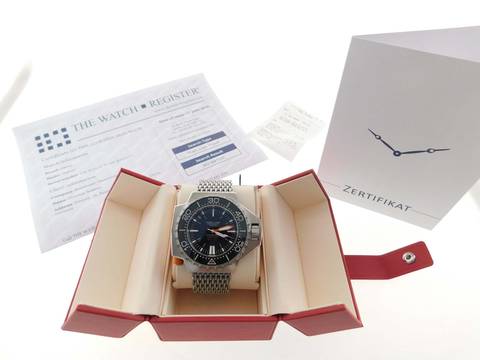  Omega Seamaster PloProf große schwere Herrenuhr 1200m Co Axial 8500 Chronometer Top Zustand 55mm große Herrenuhr 