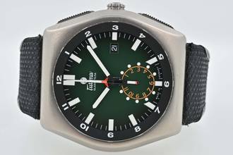 Tutima M2 Chronograph Green Dial Titanium 6450-04