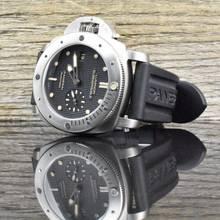 Thumbnail von Panerai Luminor Submersible 1950 3 Days Automatic Left-Hand Clous-de-Paris Dial - Titanium PAM00569 Full Set 2015