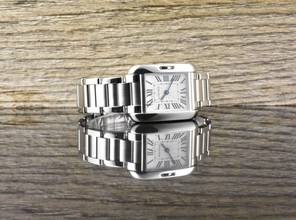 Thumbnail von Cartier Tank Anglaise 3485 Quarz Steel Ladies Watch