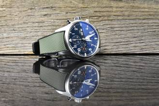 Thumbnail von IWC Pilot's Watch Chronograph Pilot Chronograph Le Petit Prince IW377714 Blue Dial - Rubber B