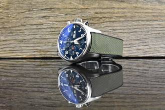 Thumbnail von IWC Pilot's Watch Chronograph Pilot Chronograph Le Petit Prince IW377714 Blue Dial - Rubber B