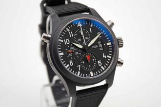 Thumbnail von IWC Fliegeruhr Chronograph Top Gun Pilots Double Chronograph IW379901 mit neuem Service