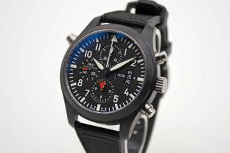 Thumbnail von IWC Fliegeruhr Chronograph Top Gun Pilots Double Chronograph IW379901 mit neuem Service