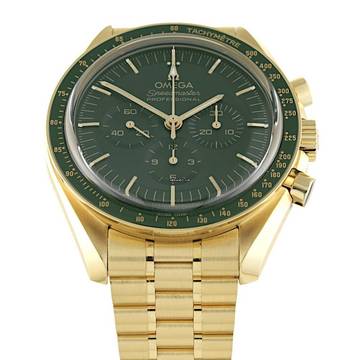  Omega Speedmaster Professional Moonwatch Moonshine Gold Green 18K 