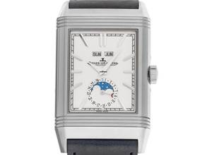 Thumbnail von Jaeger-LeCoultre Reverso Duoface Tribute Duoface Calendar Moonphase Ref.Q3918420 Year 2026 Full Set Unworn Reverso Tribute Duoface Calendar Moonphase Leather Folding Clasp