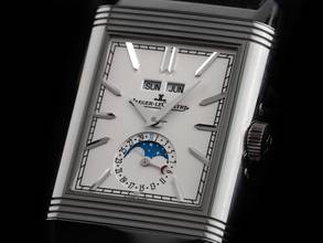 Thumbnail von Jaeger-LeCoultre Reverso Duoface Tribute Duoface Calendar Moonphase Ref.Q3918420 Year 2026 Full Set Unworn Reverso Tribute Duoface Calendar Moonphase Leather Folding Clasp