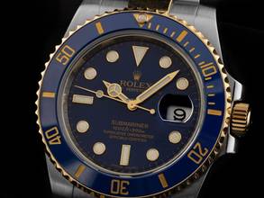 Thumbnail von Rolex Submariner Date Ref.116613LB 2016 Box & Description as New Vintage Submariner Date Bluesy