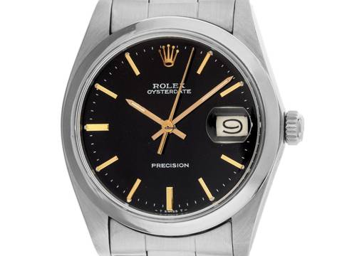  Rolex Oysterdate Precision Ref.6694 Bj.1984 original Box sehr gut Vintage Oysterdate Precision open 6/9 