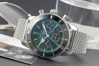 Thumbnail von Breitling Superocean Heritage II Chronograph 44 Heritage II Green Chronograph Ref. AB01621A1L1S1 B&P