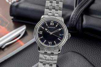  Blancpain Léman Ultra Slim Stahl Automatik Ref. 2100-1130-53 Box & Papiere 2008 