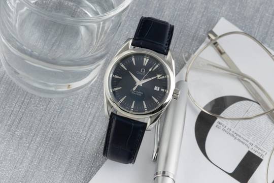  Omega Seamaster Aqua Terra 150M Blue Edelstahl Quarz Ref. 2518.80.00 Papiere 
